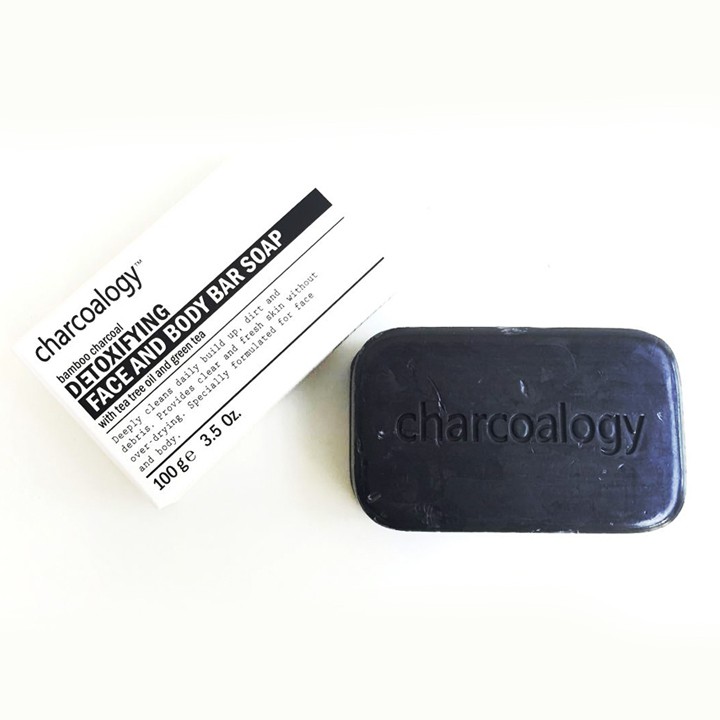 Bamboo Charcoal Detoxifying Face and Body Bar Soap - Charcoalogy 200g